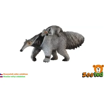 Figurka Mravenečník velký s mládětem – plastová figurka 16 cm