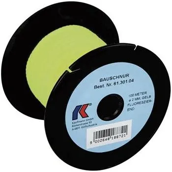 Zdenické nářadí KAUFMANN značkovací šňůra žlutá fluorescenční o 2 mm délka 100 m