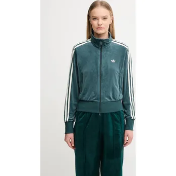 Dámské oblečení Velurová mikina adidas Originals Fb Liberty Tt, XS, zelená, 79X
