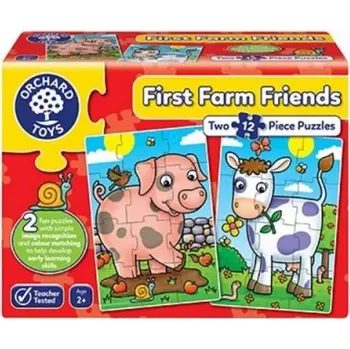 První čtění PROCVIČ JEMNOU MOTORIKU | Puzzle - Kamarádi z farmy