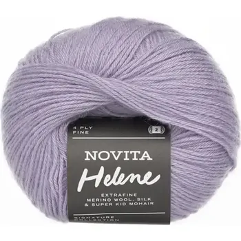 Příze Novita Helene 740 Levandulová (Luxusní hřejivá příze Helene Lavendel)