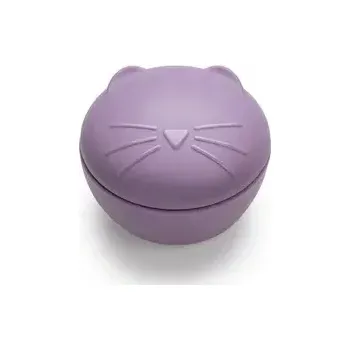 Svačinový box Melii Silikonová krabička na svačinu s víčkem Kočka - 350 ml