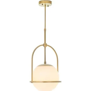 Endon 90844 - Lustr na tyči ONTARIO 1xE27/10W/230V mosaz