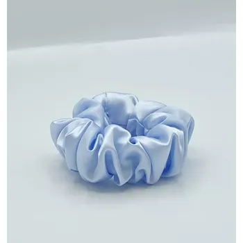 Saténová Scrunchie gumička sv. modrá L