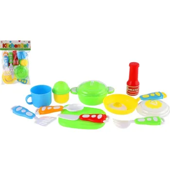 Dětská kuchyňka Sada nádobí plast v sáčku