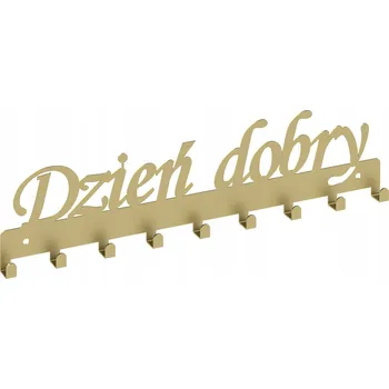 Věšák Šatní ramínko kovový Domer zlatý