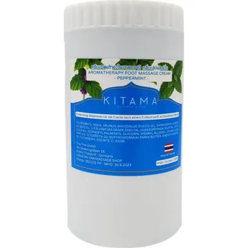 Masážní přípravek Masážní krém Máta na tělo a chodidla KITAMA 1kg
