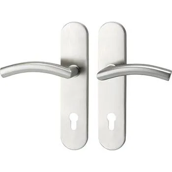 Bezpečnostní sada NEW YORK, klika-klika, PZ 88 mm,nerez, vnější štítek 55x247x16