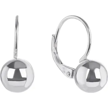 Náušnice Bealio BEALIO Stříbrné náušnice KOULE 8 mm 03-11631-2504