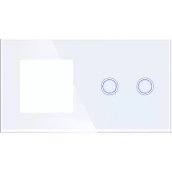 vypínač Dvojitý Rámeček DC Smart Home bílý