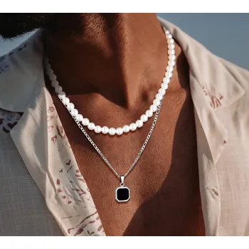 Souprava šperků B-TOP Módní sada náhrdelníků pro muže