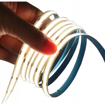 LED osvětlení LED pásek COB 10M 24V Neutrální bílá 8mm 12W/M Neon LED