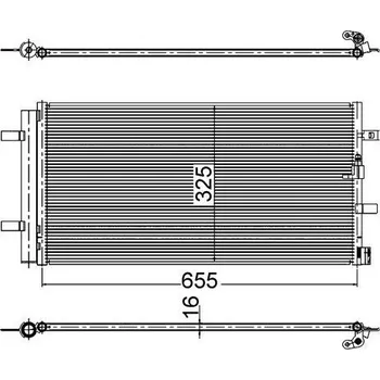 Výparník klimatizace Kondenzátor, klimatizace MAHLE AC 2 000S