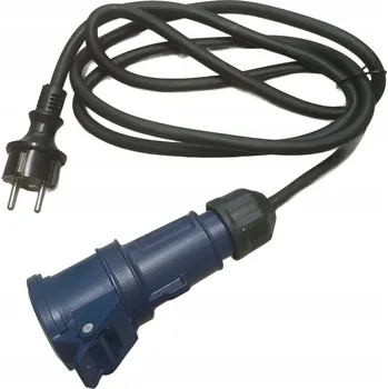 Elektrická zásuvka Elektrický kabel OW 3x2,5mm, délka 3m, ZÁSUVKA MODRÁ