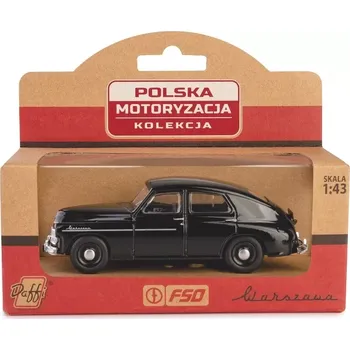 autíčko kovový model warszawa m20 1:43 – černý