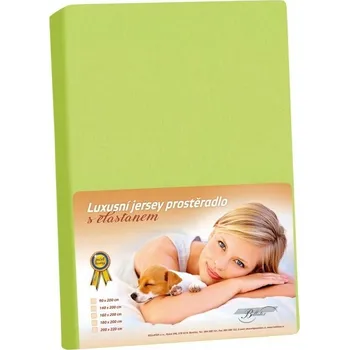 Prostěradlo Bellatex Jersey prostěradlo s elastanem zelená, 160 x 200 cm