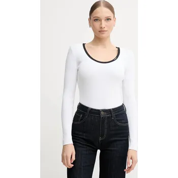 Dámský svetr Svetr Calvin Klein Jeans dámský, bílá barva, LV044D360G 00B, vel. XXS
