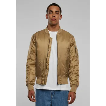 Pánský bomber Basic Bomber Jacket béžová Urban Classics hnědá | kaki 1754307