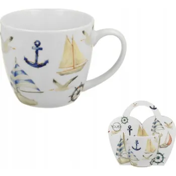 Hrnek Plachetnice v košíčku 460 ml porcelán DUO