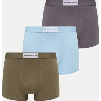 Boxerky Boxerky Karl Lagerfeld 3-pack modrá barva, A3M47011 55X, vel. M