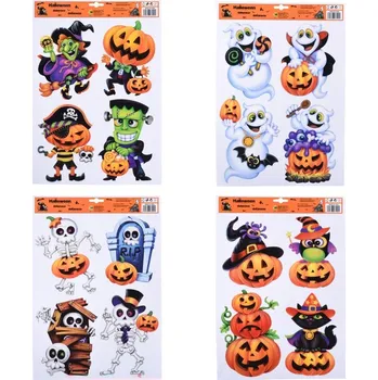 Okenní dekorace Okenní fólie Halloween-duch,dýně,mix 50 gram