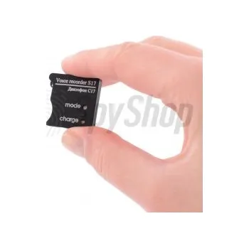 Diktafon Miniaturní diktafon Soroka S17E s výkonným mikrofonem pro profesionální a soukromé použití Spy Shop