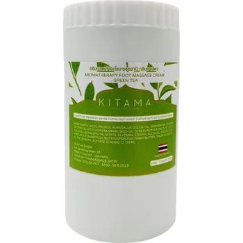 Masážní přípravek Masážní krém Zelený čaj na tělo a chodidla KITAMA 1kg