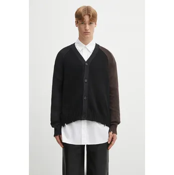 Dámský svetr Vlněný kardigan MM6 Maison Margiela SH2HP0013.M13160.961 černá 99X, vel. M