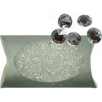 Plastové kamínky průhledné 4mm