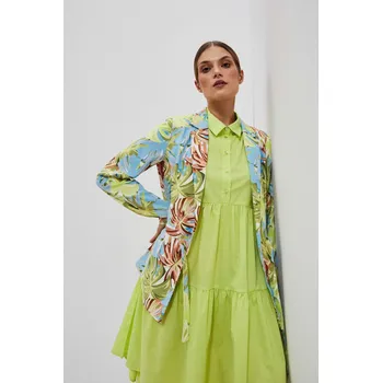 DÁMSKÉ BUNDY L-MR-4007 MODRÁ Moodo šedá | hnědá | světle modrá | kaki | světle zelená | vícebarevná | vícebarevná 2251931