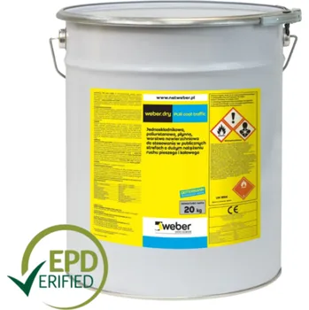 Weberdry PUR coat traffic RAL 3011 - 20 kg (ks) - množstevní sleva při odběru nad 15 000 Kč