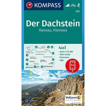 Der Dachstein, Ramsau, Filzmoos 1:25 000 / turistická mapa KOMPASS 031