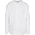 Build Your Brand Organické tričko s dlouhým rukávem s manžetami 180 g/m Barva: Bílá, Velikost: M BY150