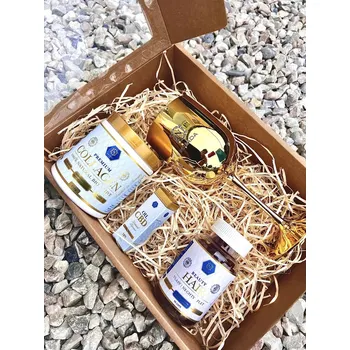 Kosmetická sada Základní modrá sada & sklenička