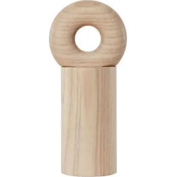 Mlýnek na koření OYOY, Mlýnek na sůl nebo pepř Hoop, 16,5 cm, přírodní jasan - Formadore
