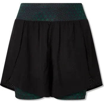 Dámské kraťasy Dámské šortky CCM TH 2in1 Dark Green/Black XS