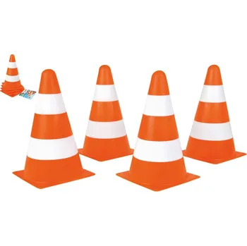 Kužely dopravní dětské 4ks plast 24m+