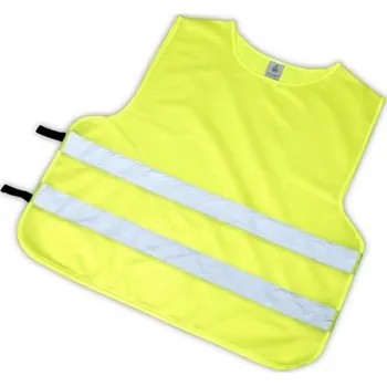 Cyklosvítilna Vesta reflexní XXL na boku suchý zip