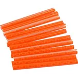 Odrazka do výpletu na drát clip 10ks oranžová