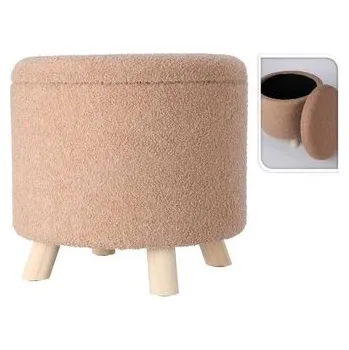 Taburet Taburet s úložným prostorem TEDDY 40 cm béžová KO-AAK400210