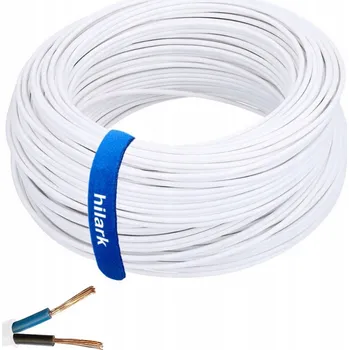 elektrický kabel Kabel H03VV-F OMY 2x0,75 bílý, 25 m