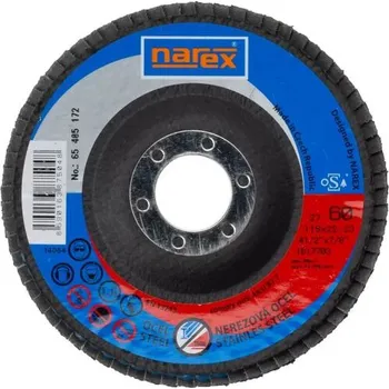 Brusný kotouč LK ø 115×22.2 27 ZA 60 Lamelový kotouč 2v1 pro broušení běžné a ušlechtilé oceli NAREX