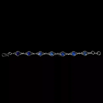 Náramek Náramek z německého stříbra s polodrahokamem Marisela Lapis Lazuli, Sittar