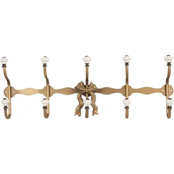 Věšák Clayre & Eef - Nástěnný kovový věšák BOW 6Y5956