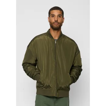 Oversized Bomber Jacket tmavě olivová Urban Classics šedá | kaki 1753936