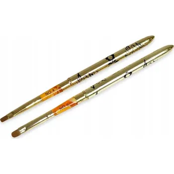 Kosmetický štětec Štětec na gel skládací ZLATÝ č. 4