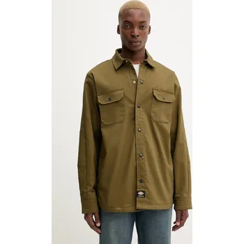 Pánská košile Košile Dickies pánská, zelená barva, regular, s klasickým límcem, DK0A8673 91X, vel. L