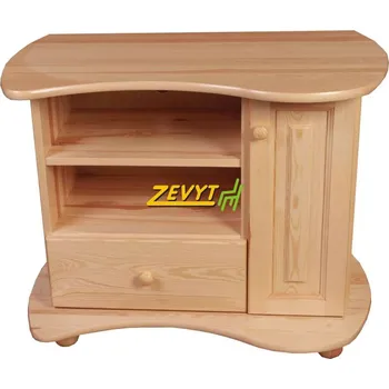 Televizní stolek ZEVYT-NABYTEK TV stolek z masivu K91