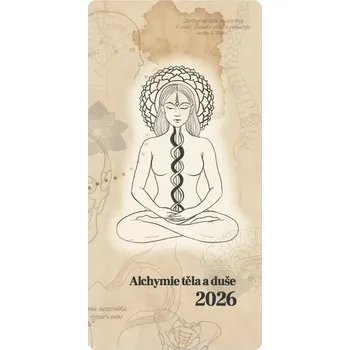 Diář Květoslava Kolouchová Alchymie těla a duše 21 x 11,2 cm měsíční 2026