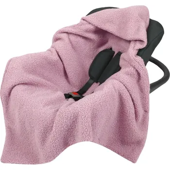 Kočárek Zavinovací deka do autosedačky - růžová